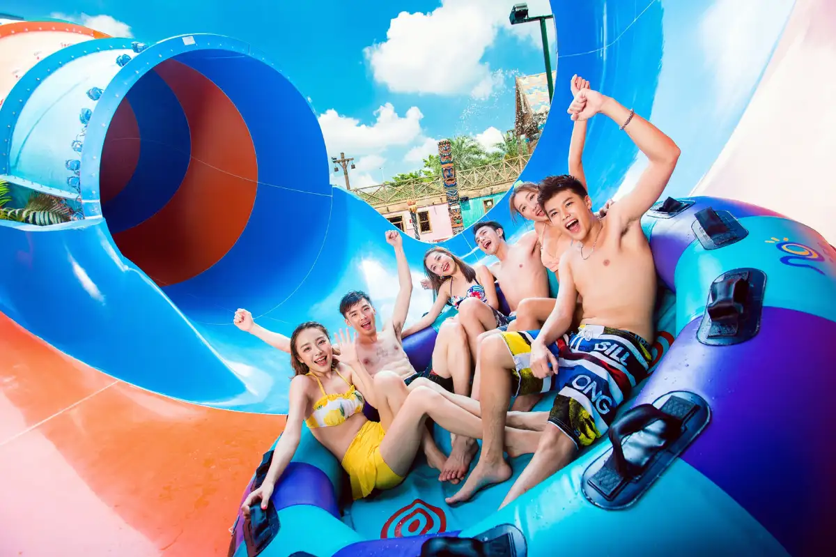 Wide view across Chimelong Water Park